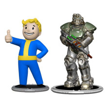 Set 2 figuras T-51 & Vault Boy Classic Fallout 7cm